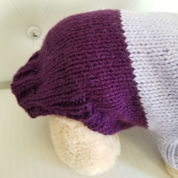 Puppy/dog knit winter sweater. Purple. New - Picture 8 of 8